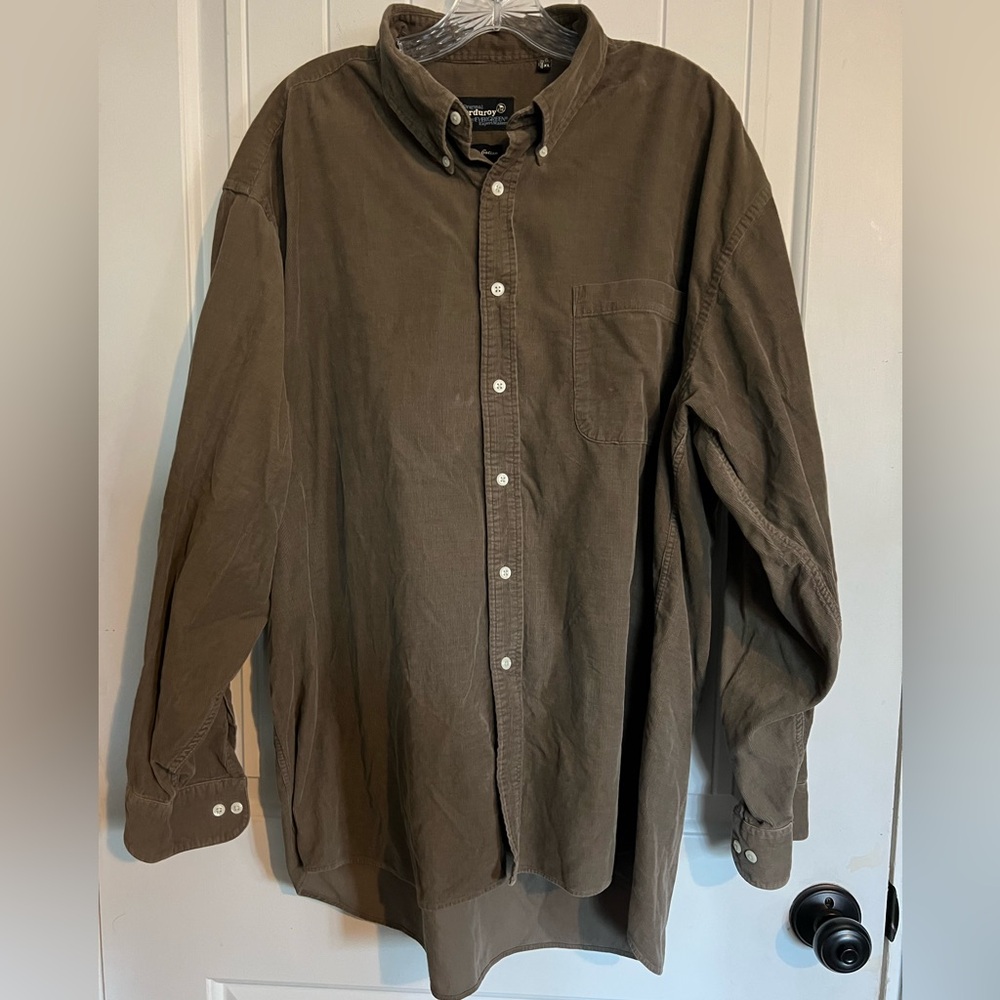 Men’s Vintage Original Corduroy by Evergreen Corduroy Button Down Shirt